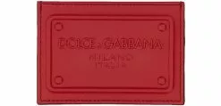 Dolce & Gabbana Leather Card Holder With Logo