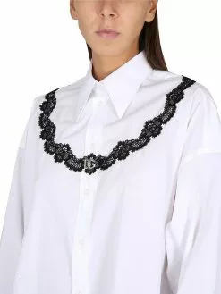 Dolce & Gabbana Shirt With Lace Insert -Dolce & Gabbana Sales dg200323 001 4x t