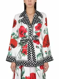 Dolce & Gabbana Poppy Print Shirt