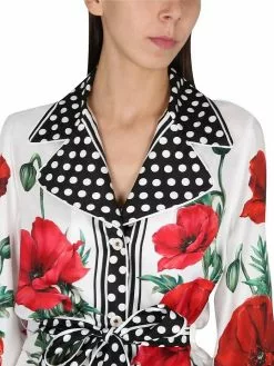 Dolce & Gabbana Poppy Print Shirt -Dolce & Gabbana Sales dg200323 006 4x t
