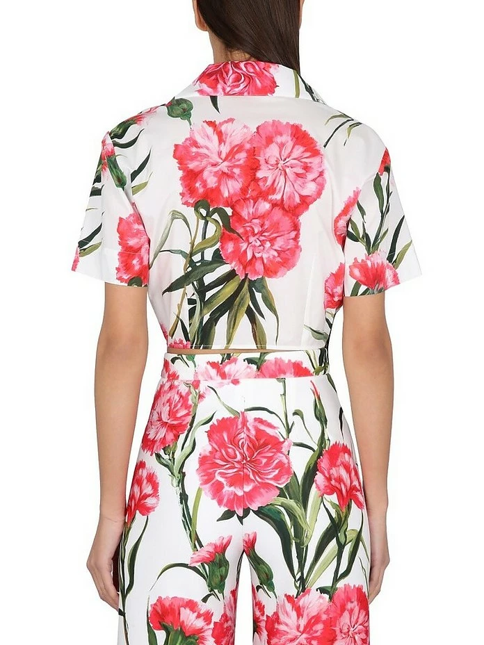 Dolce & Gabbana Carnation Print Shirt 3 Dolce & Gabbana Carnation Print Shirt - Image 3