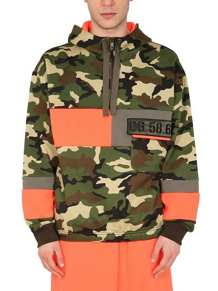 Dolce & Gabbana Sweatshirt With Camouflage Print 1 Dolce & Gabbana Sweatshirt With Camouflage Print