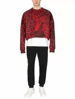 Dolce & Gabbana Leopard Print Sweatshirt -Dolce & Gabbana Sales dg210322 020 1x t