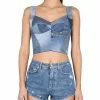 Dolce & Gabbana Patchwork Denim Bustier