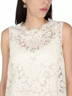 Dolce & Gabbana Logoed Stretch Lace Top -Dolce & Gabbana Sales dg210323 020 4x t