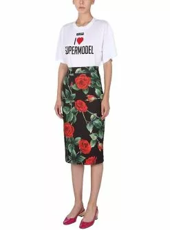 Dolce & Gabbana Crew Neck T-Shirt With Logo -Dolce & Gabbana Sales dg210621 030 3x t