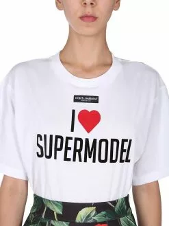 Dolce & Gabbana Crew Neck T-Shirt With Logo -Dolce & Gabbana Sales dg210621 030 4x t