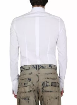 Dolce & Gabbana Gold Tuxedo Shirt -Dolce & Gabbana Sales dg400323 009 3x t