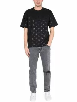 Dolce & Gabbana Allover Logo T-Shirt -Dolce & Gabbana Sales dg420323 010 1x t