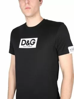 Dolce & Gabbana T-Shirt With Logo -Dolce & Gabbana Sales dg420323 015 4x t