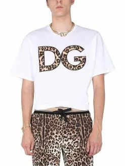 Dolce & Gabbana T-Shirt With Leopard Patch