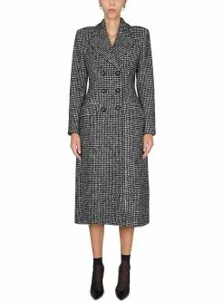 Dolce & Gabbana Houndstooth Pattern Coat