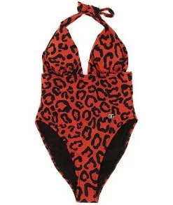 Dolce & Gabbana Swimsuit With Animal Pattern