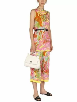 Dolce & Gabbana Pants With 60S Print -Dolce & Gabbana Sales dg590322 005 1x t