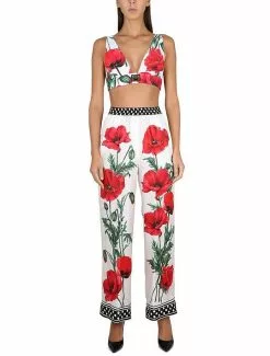 Dolce & Gabbana Twill Pajama Pants -Dolce & Gabbana Sales dg590323 003 1x t