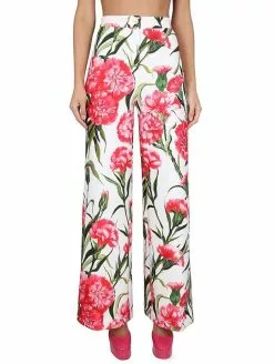 Dolce & Gabbana Carnation Print Pants