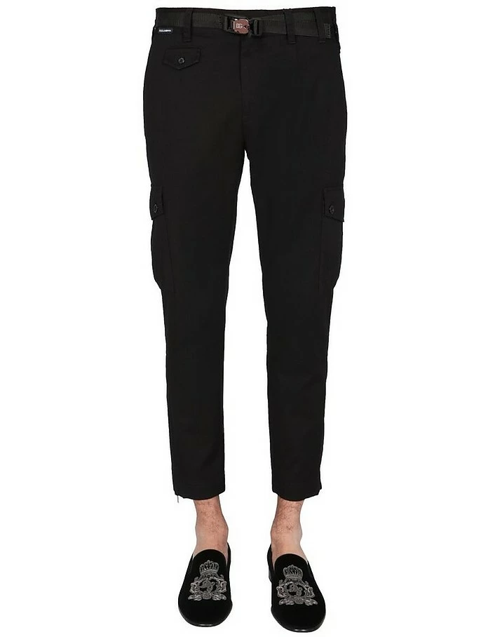 Dolce & Gabbana Cargo Pants With Logo Belt 1 Dolce & Gabbana Cargo Pants With Logo Belt