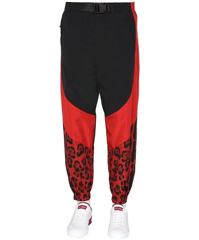 Dolce & Gabbana Jogging Pants With Animal Print 1 Dolce & Gabbana Jogging Pants With Animal Print