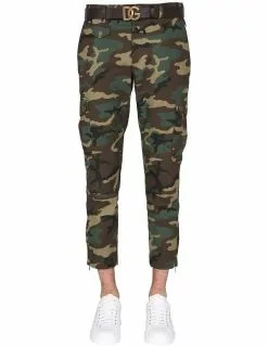 Dolce & Gabbana Cargo Pants With Camouflage Pattern