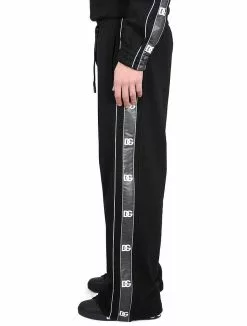 Dolce & Gabbana Jogging Pants With Logo Bands -Dolce & Gabbana Sales dg600323 007 3x t