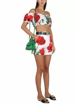 Dolce & Gabbana Poplin Shorts -Dolce & Gabbana Sales dg790323 001 1x t