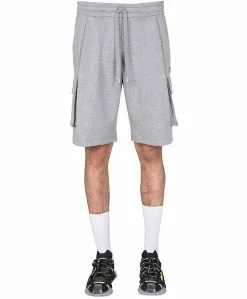 Dolce & Gabbana Fleece Bermuda With Logo