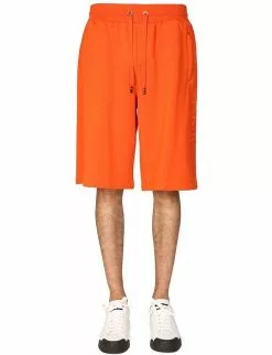 Dolce & Gabbana Jogging Bermuda Shorts With Logo Embossing