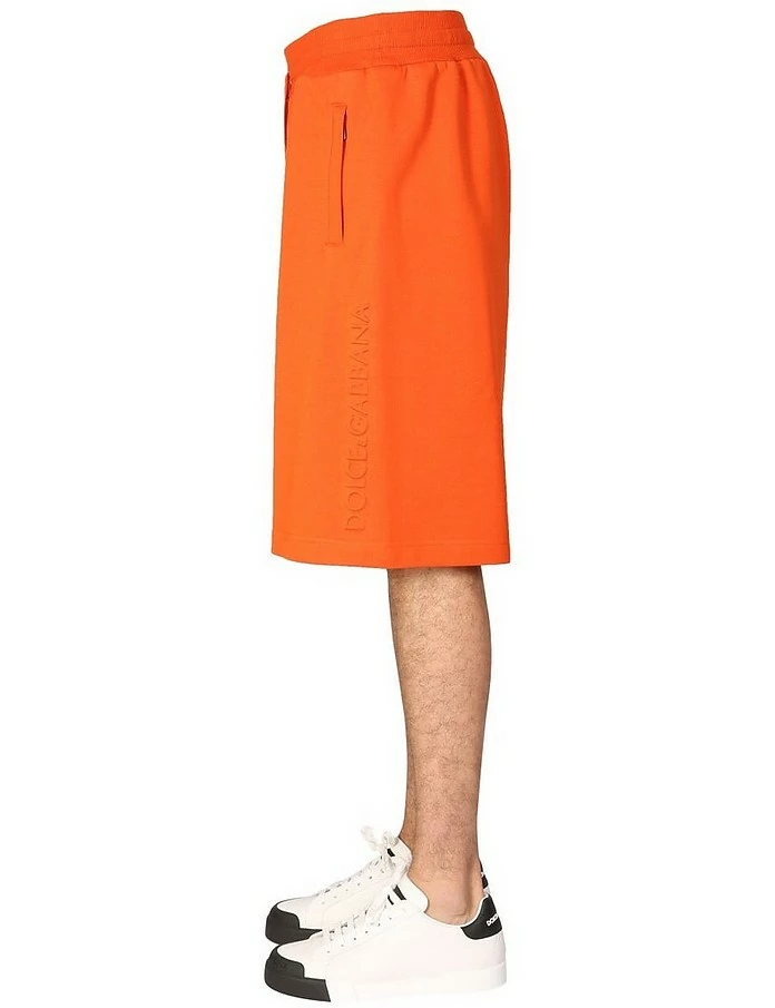 Dolce & Gabbana Jogging Bermuda Shorts With Logo Embossing 2 Dolce & Gabbana Jogging Bermuda Shorts With Logo Embossing - Image 2