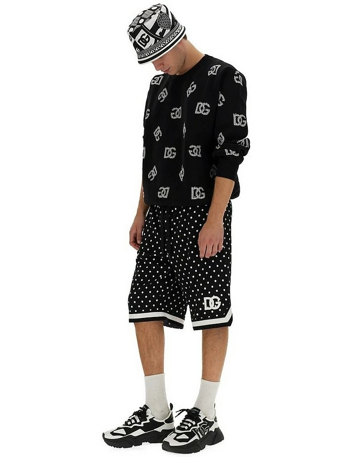 Dolce & Gabbana Jogging Bermuda Shorts With Polka Dot Print 3 Dolce & Gabbana Jogging Bermuda Shorts With Polka Dot Print - Image 3