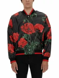 Dolce & Gabbana Poppy Print Jacket